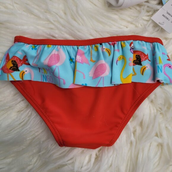 Skechers flamingo print 2pc rashguard swimsuit 12 months NEW - Picture 7 of 8
